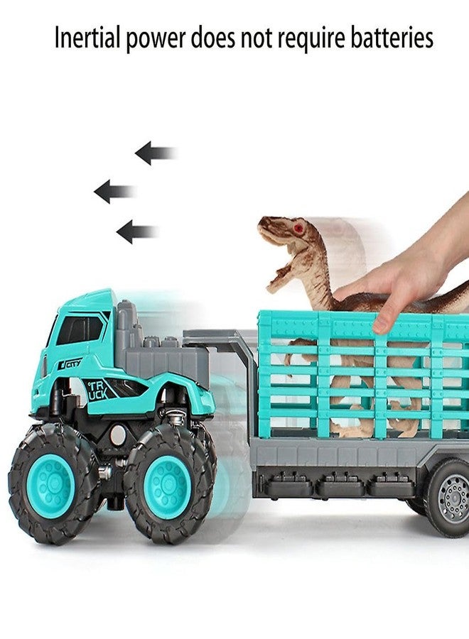 SHIPEASE شاحنة نقل حيوانات من SHIPEASE مصنوعة من سبيكة معدنية مصبوبة بمقياس 1:43، لعبة للأطفال من الأولاد والبنات، تعمل بالاحتكاك، سيارة نقل حاويات، لعبة سحب للخلف، هدية عيد ميلاد (عبوة من قطعة واحدة، متعددة الألوان) - Image 2